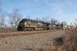 NS 8083 leads train 21E at MP116